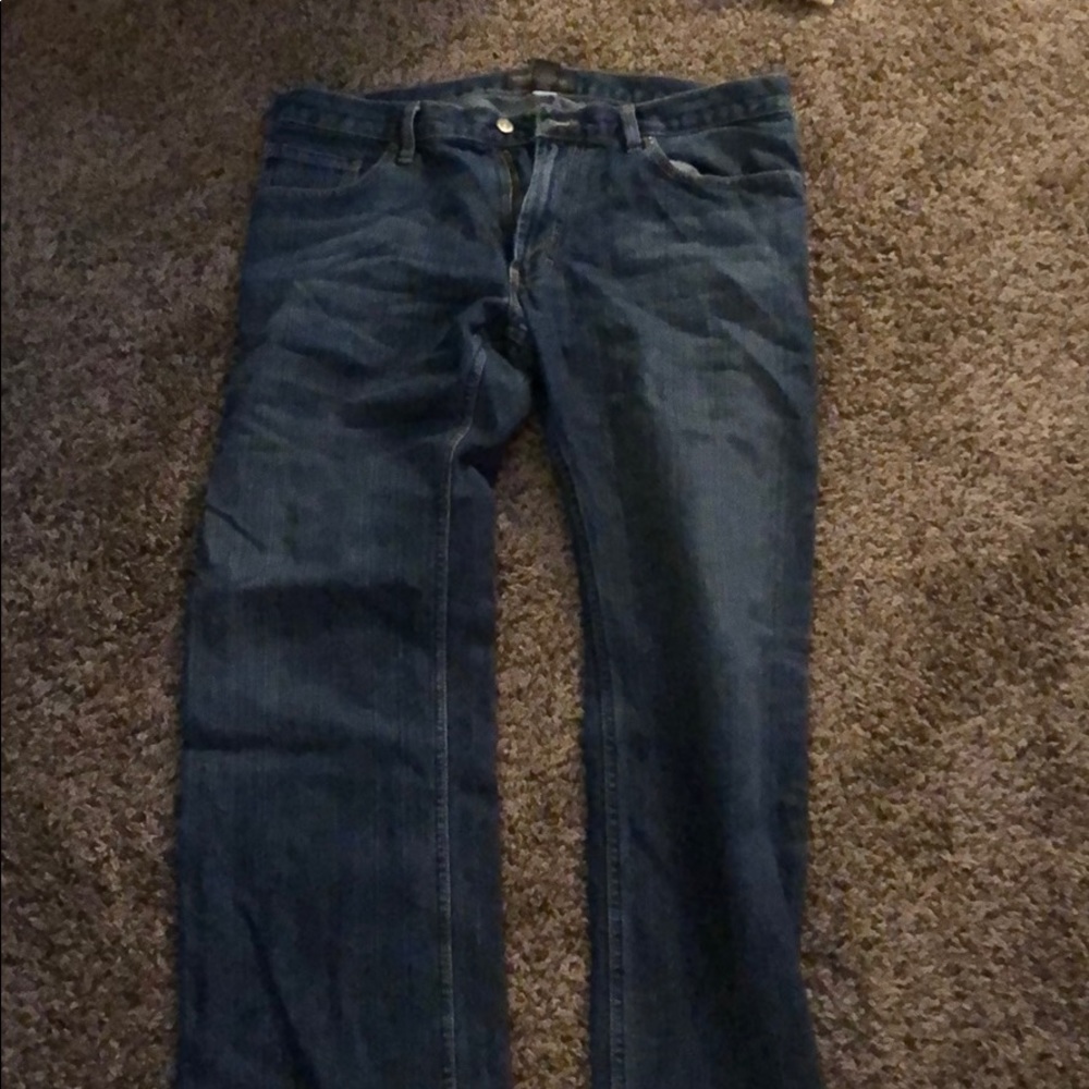 Dark blue jeans